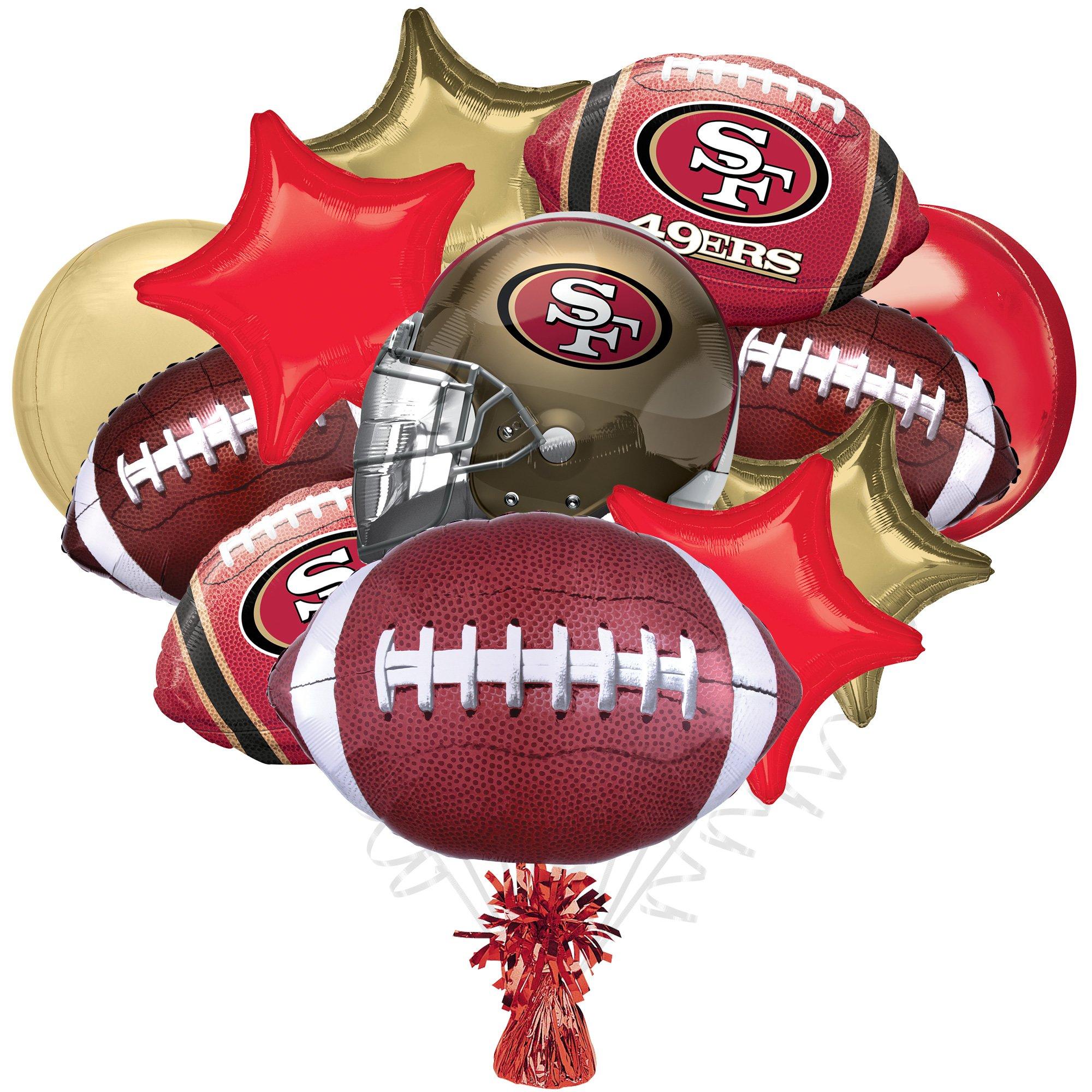 San Francisco 49ers Foil Balloon Bouquet